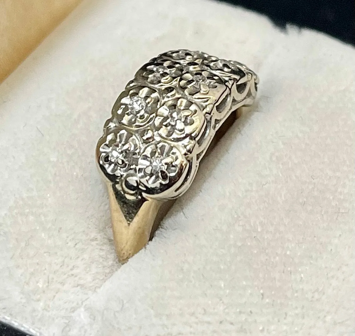 1920s Intricate Filigree Style SYWG Diamond Ring - $6K Appraisal Value w/CoA!