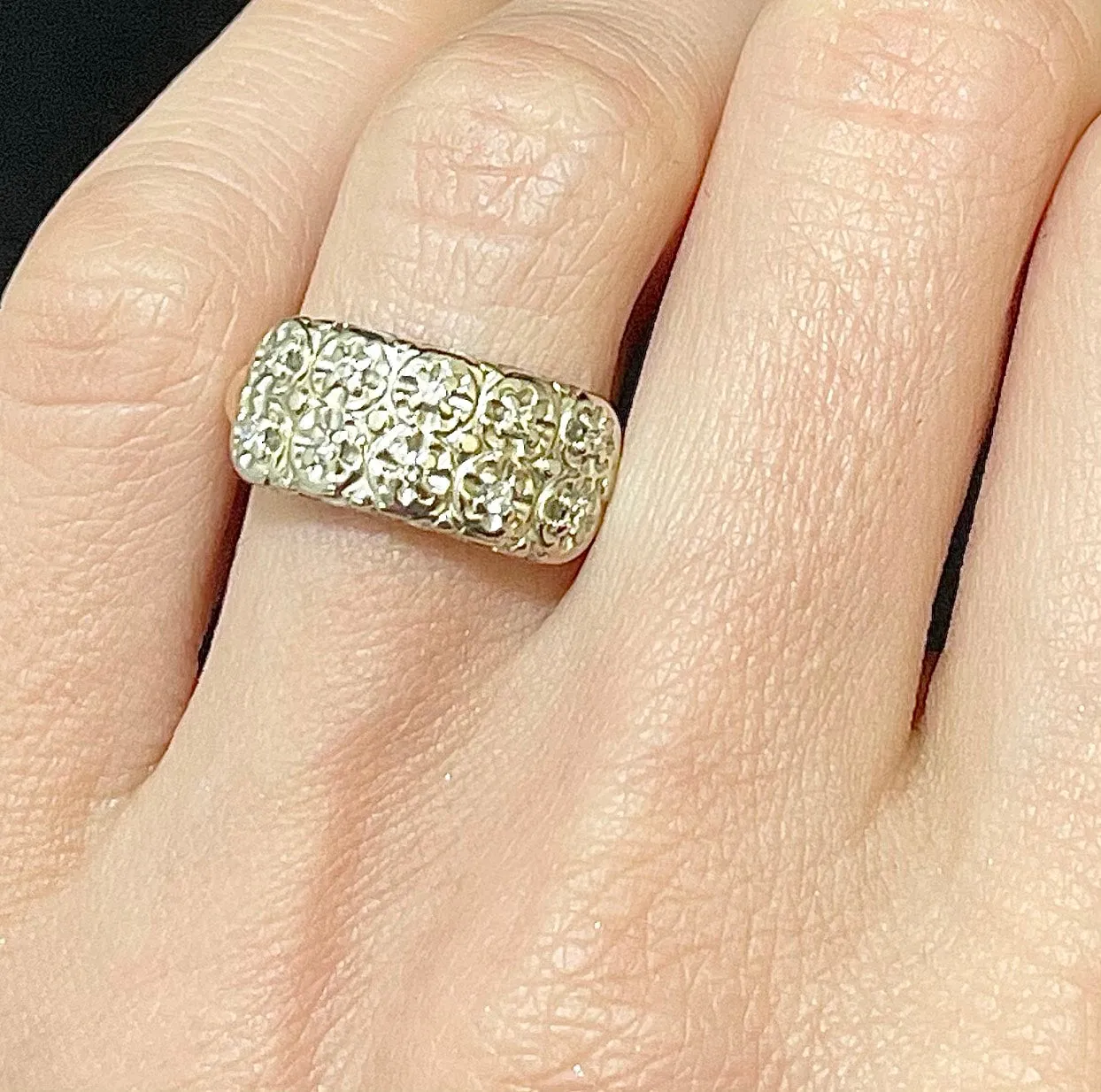 1920s Intricate Filigree Style SYWG Diamond Ring - $6K Appraisal Value w/CoA!