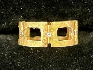 1940s Intricate Hand Engraved SRG Diamond Band Ring - $5K Appraisal Value w/CoA!