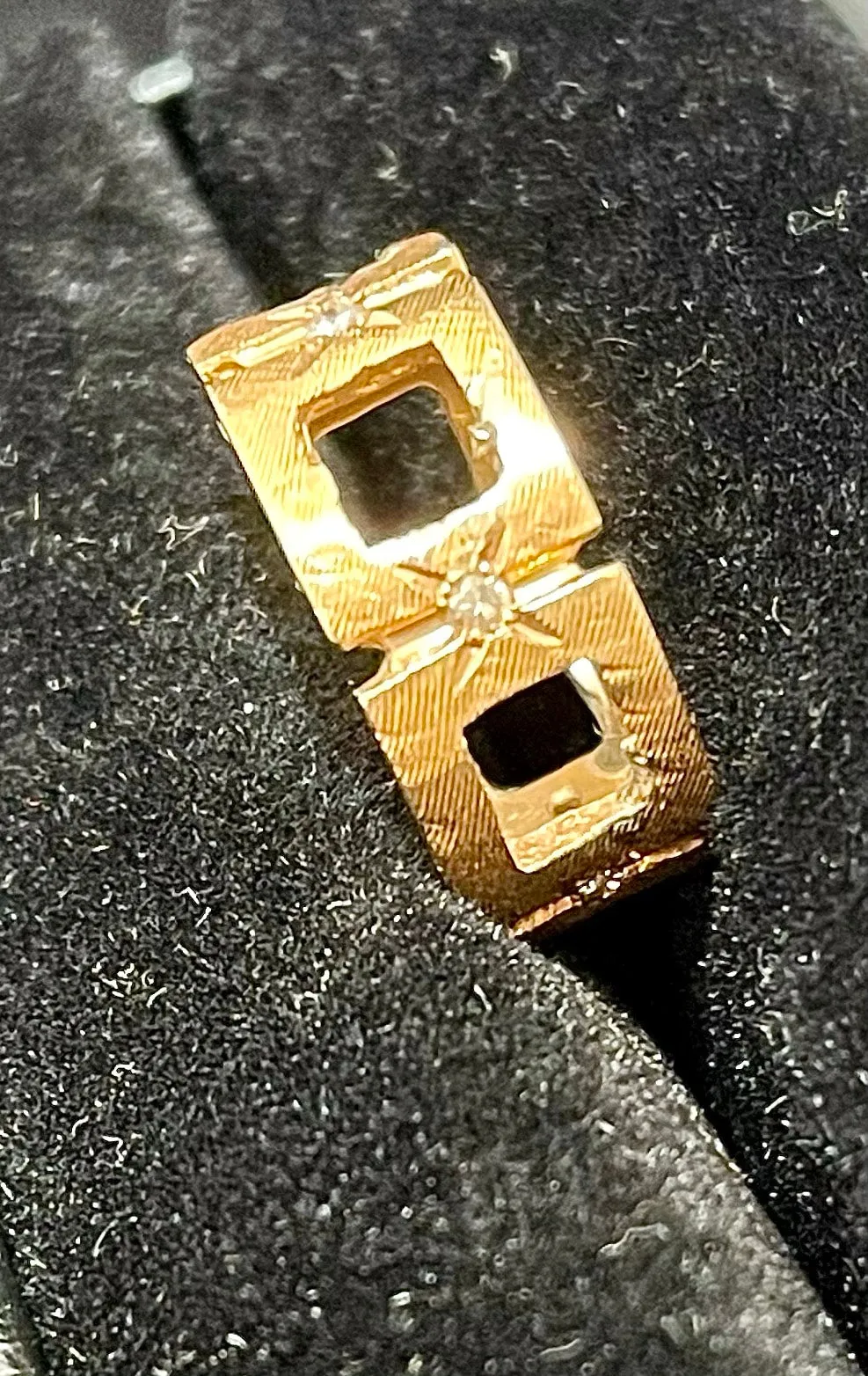1940s Intricate Hand Engraved SRG Diamond Band Ring - $5K Appraisal Value w/CoA!