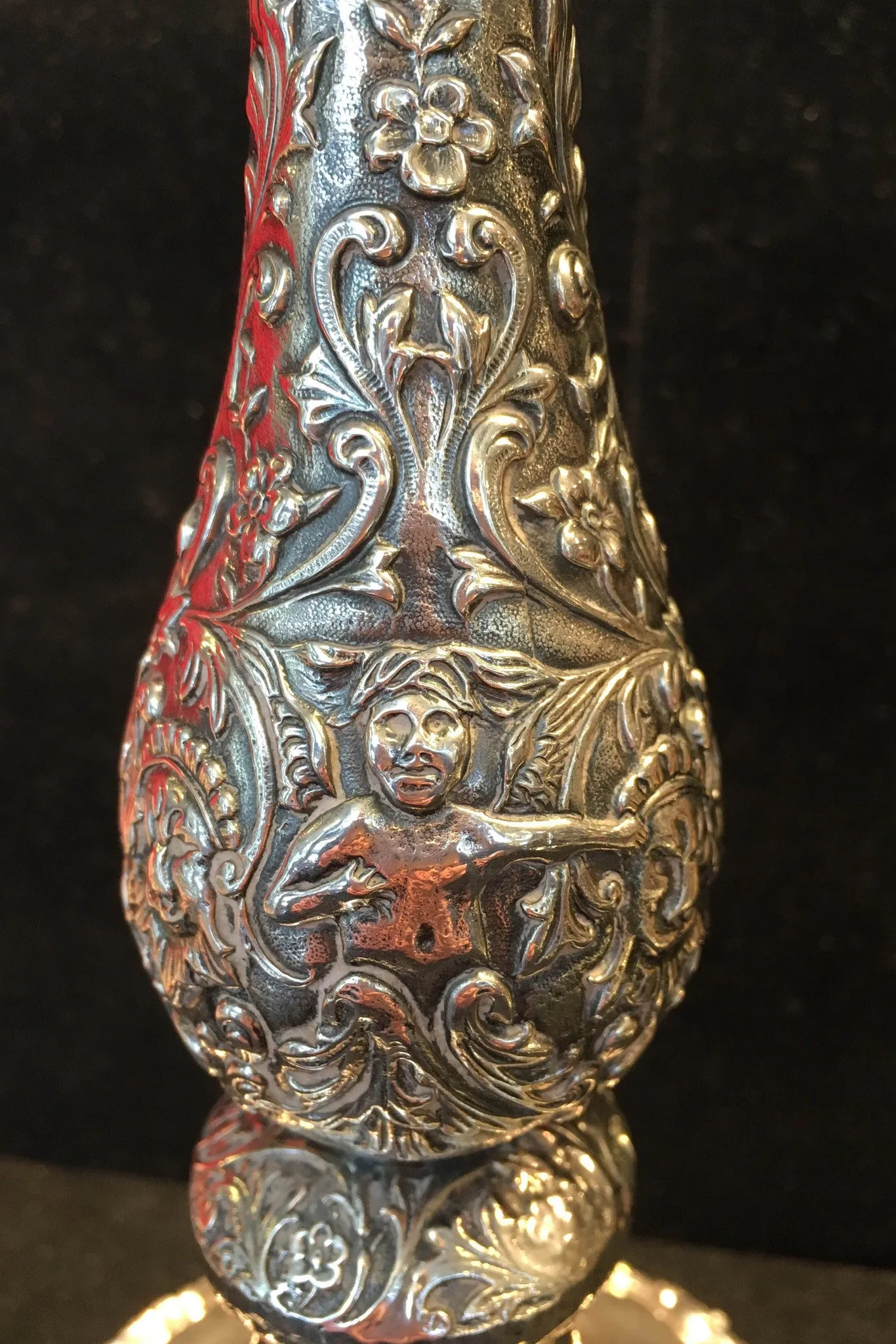 1950's Durham Candlestick Sterling Silver Intricate Design High Quality - $10K VALUE*