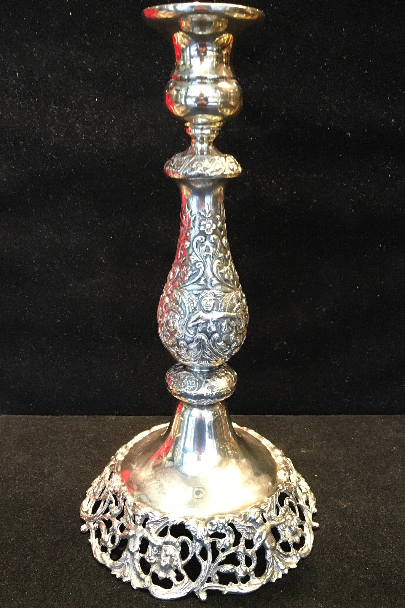 1950's Durham Candlestick Sterling Silver Intricate Design High Quality - $10K VALUE*