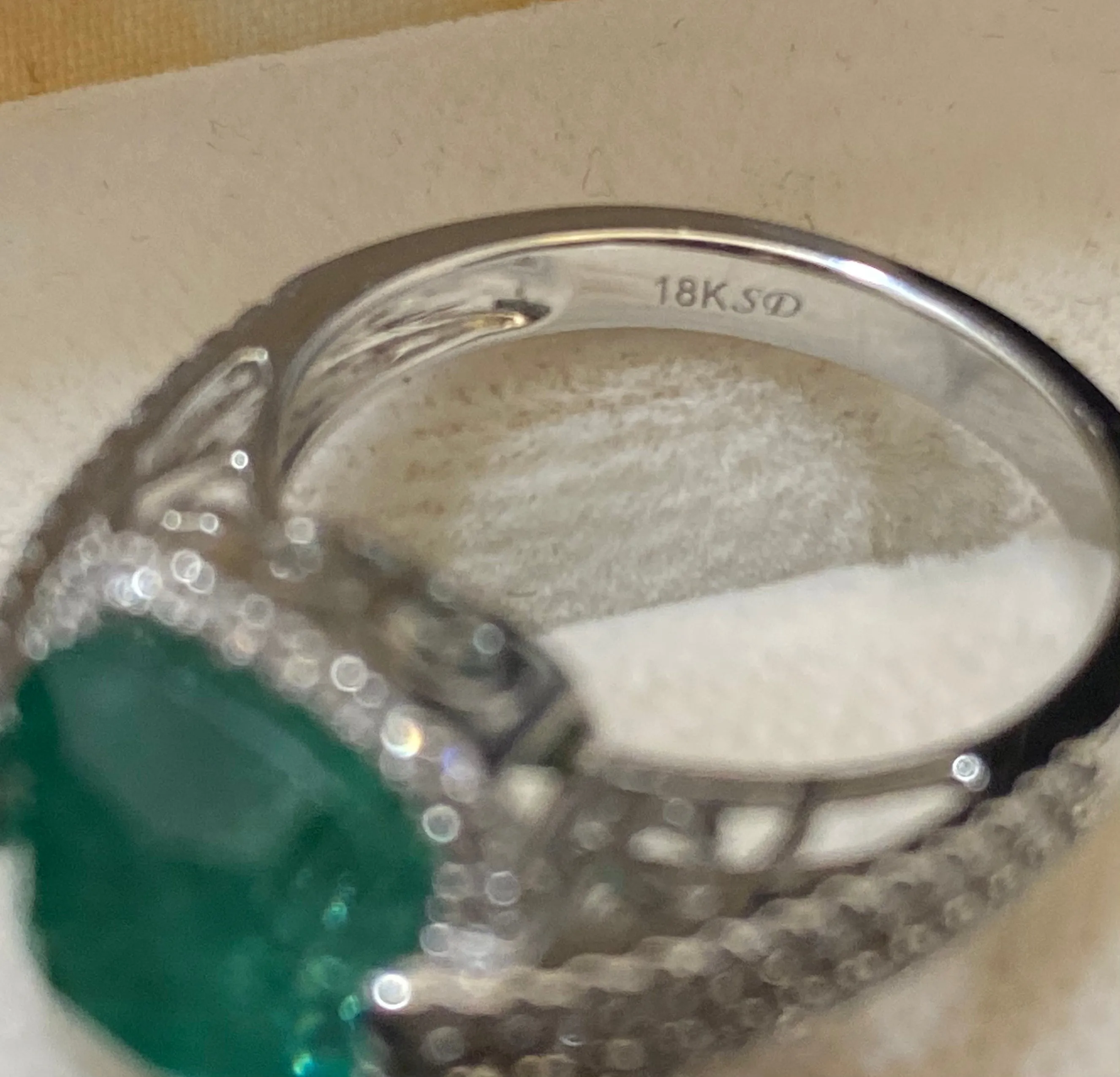 1960's Antique Intricate 18K White Gold Emerald & 70-Diamond Ring - $50K Appraisal Value w/CoA}