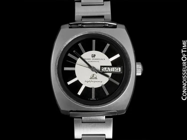 1971 Girard Perregaux Vintage HF High Frequency Chronometer, Day Date - Stainless Steel