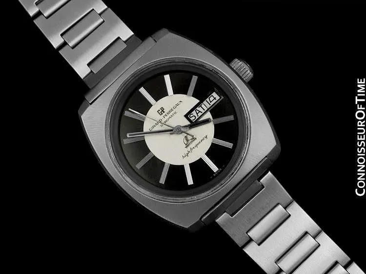 1971 Girard Perregaux Vintage HF High Frequency Chronometer, Day Date - Stainless Steel