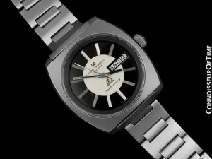 1971 Girard Perregaux Vintage HF High Frequency Chronometer, Day Date - Stainless Steel