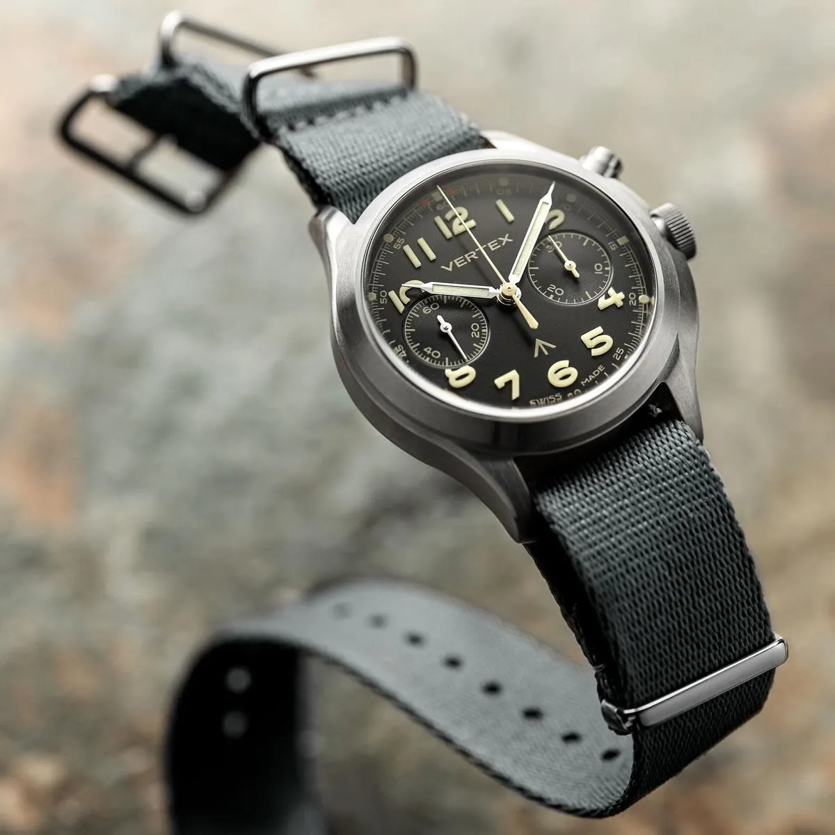 1973 British Military Watch Strap: APEX - Cherry Smoke