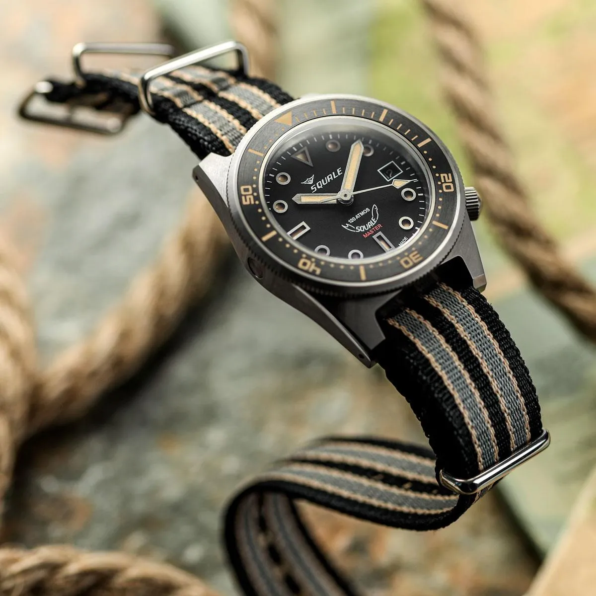 1973 British Military Watch Strap: APEX - Cherry Smoke