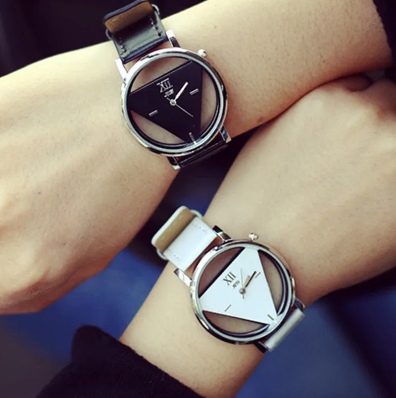 2016 Women Dress Hollow Watches Vintage Leather Fashion
