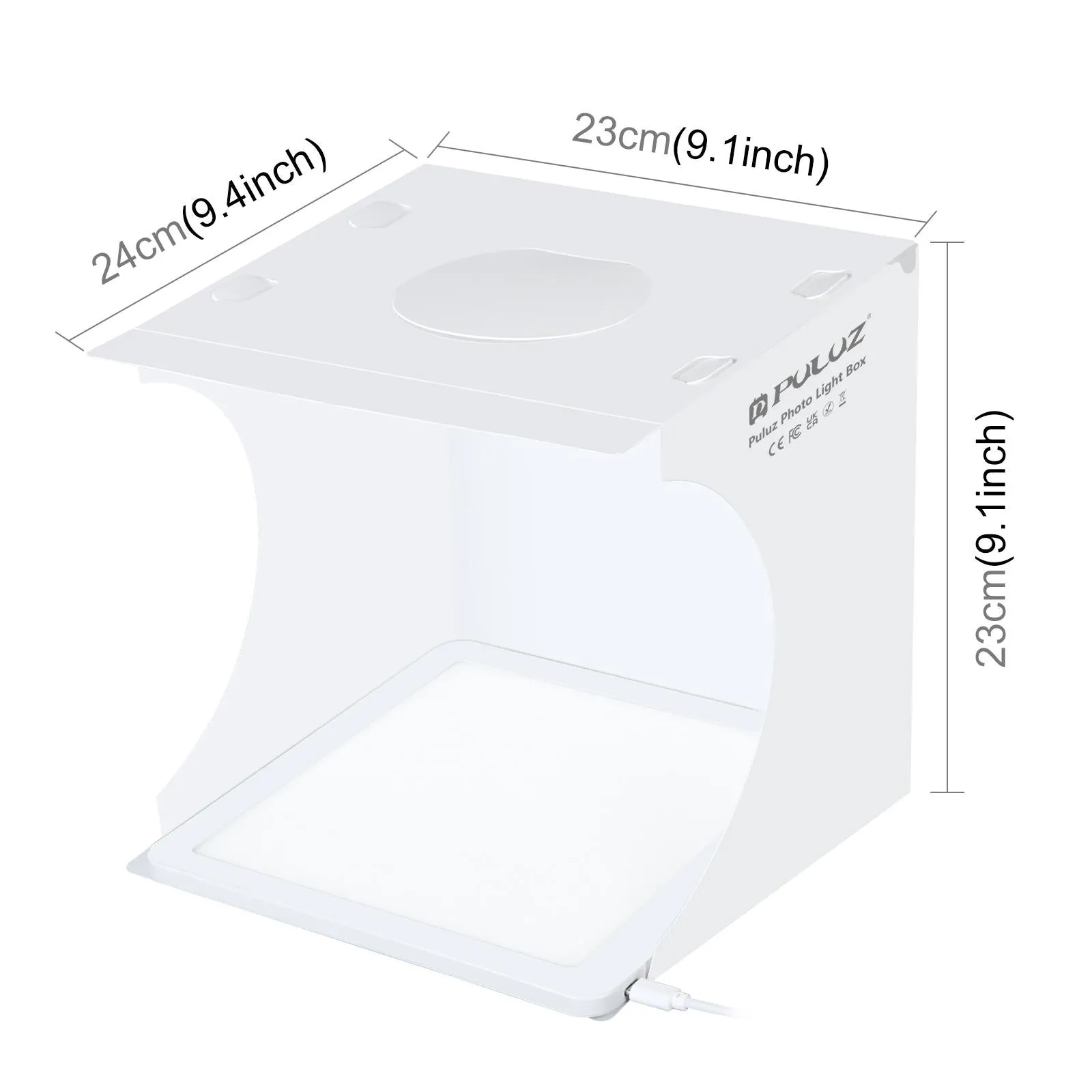 20X20Cm Mini Led Studio Light Panel & Shadowless Tent Box For Photography