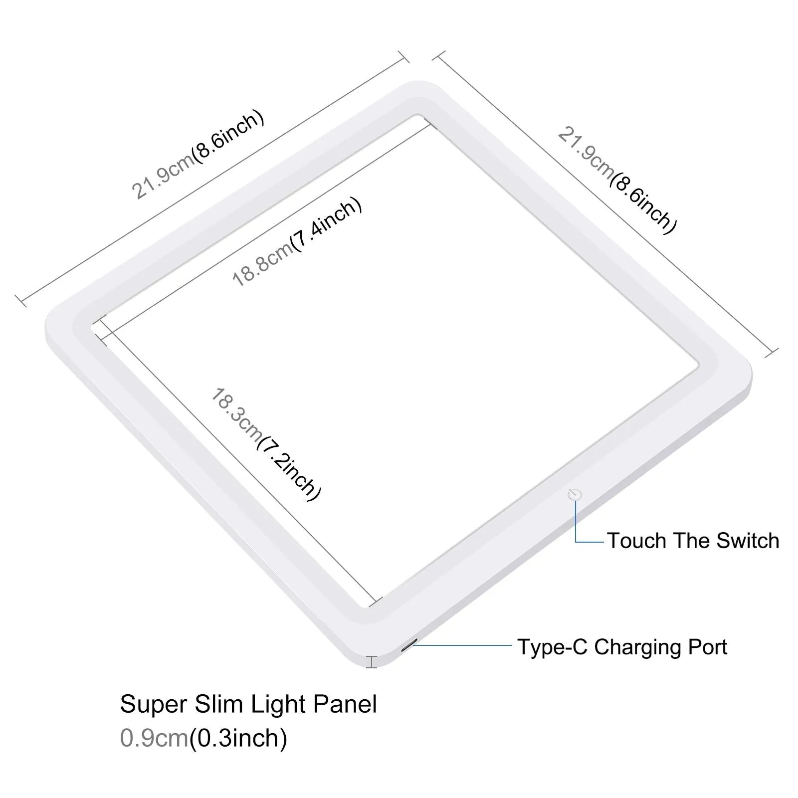 20X20Cm Mini Led Studio Light Panel & Shadowless Tent Box For Photography