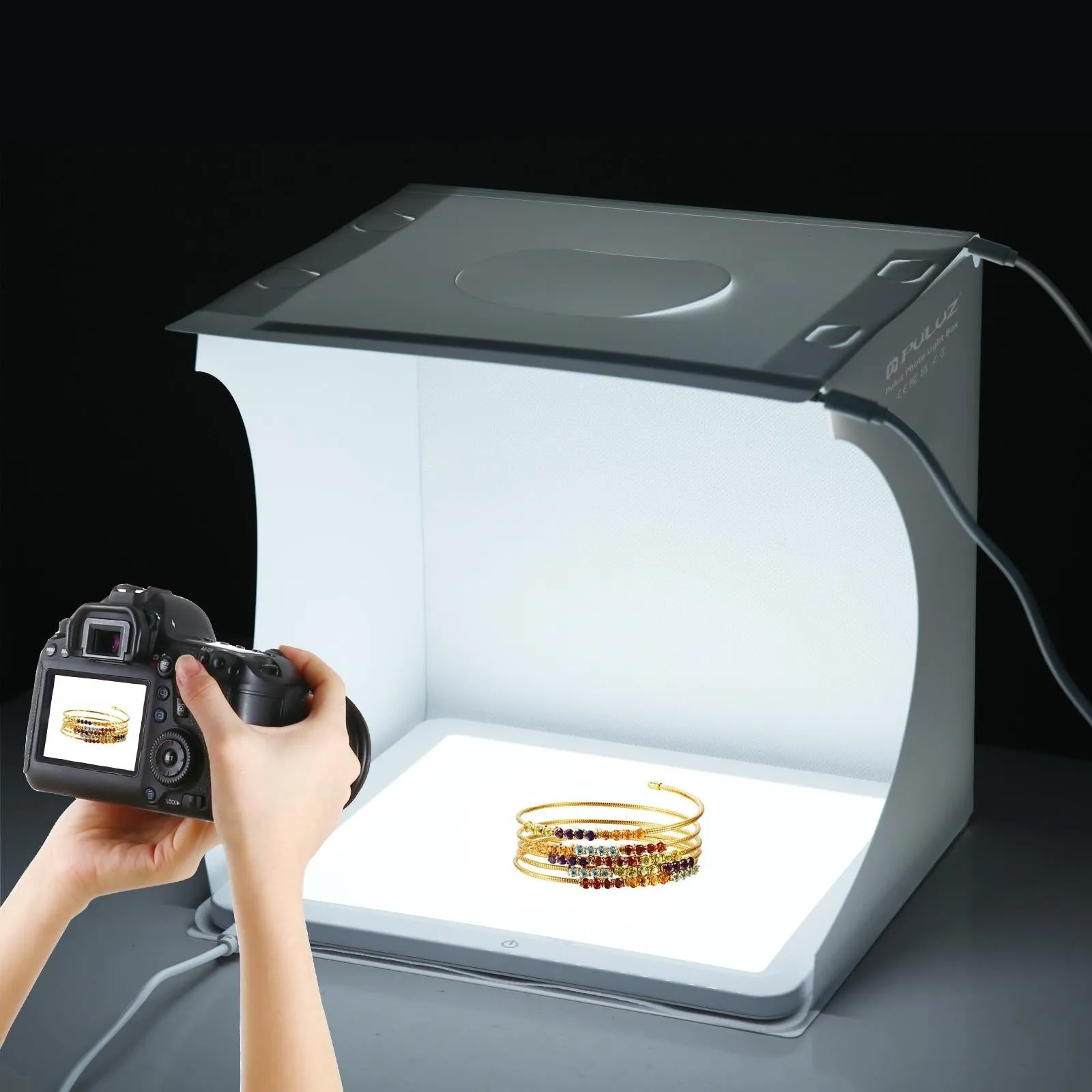 20X20Cm Mini Led Studio Light Panel & Shadowless Tent Box For Photography