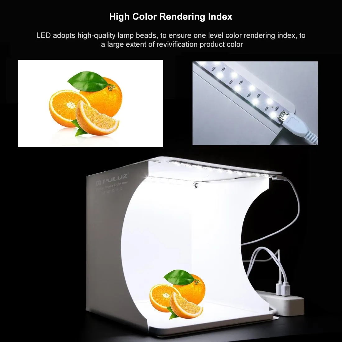 20X20Cm Mini Led Studio Light Panel & Shadowless Tent Box For Photography