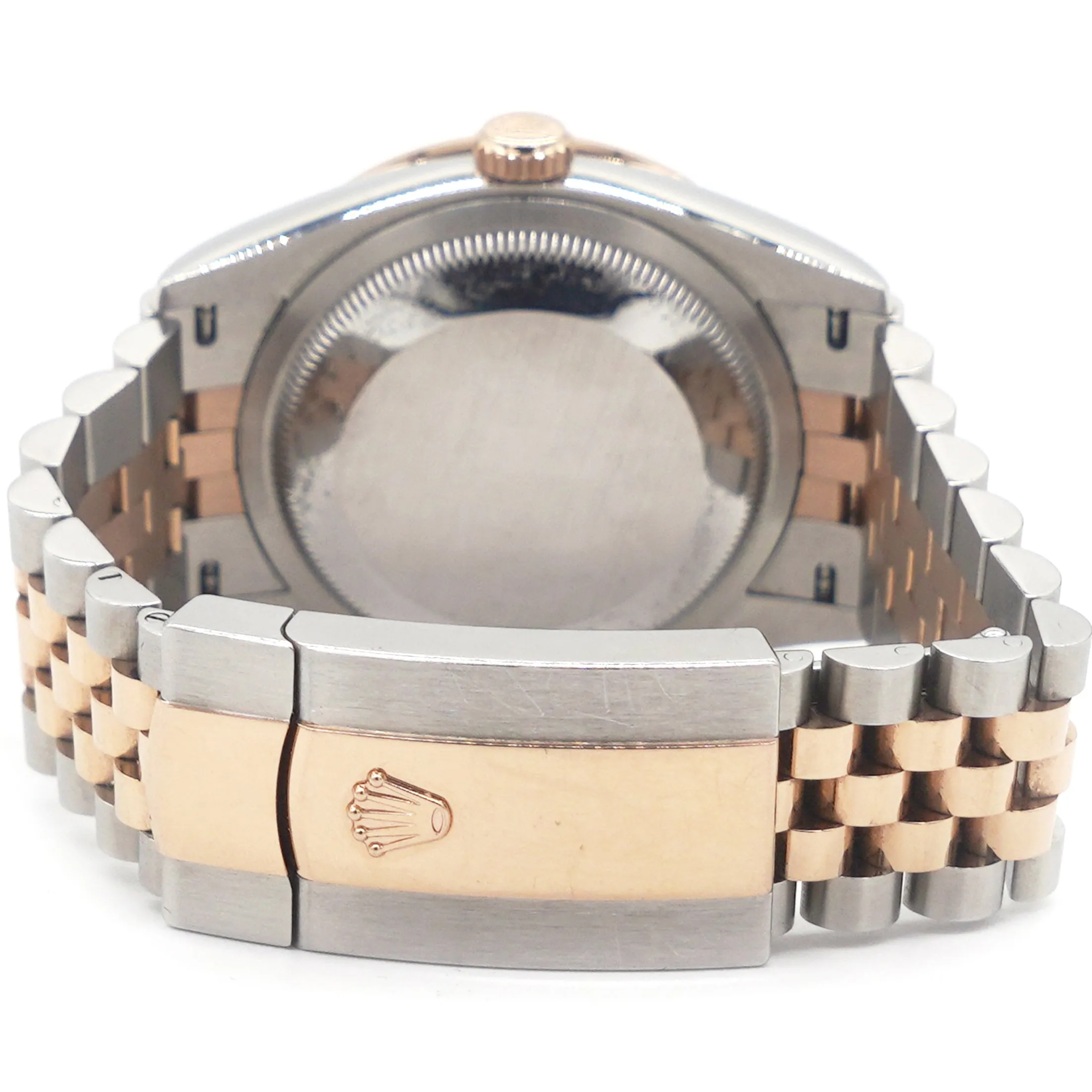 36mm Stainless Steel and Rose Gold 126281RBR Black Diamond Jubilee
