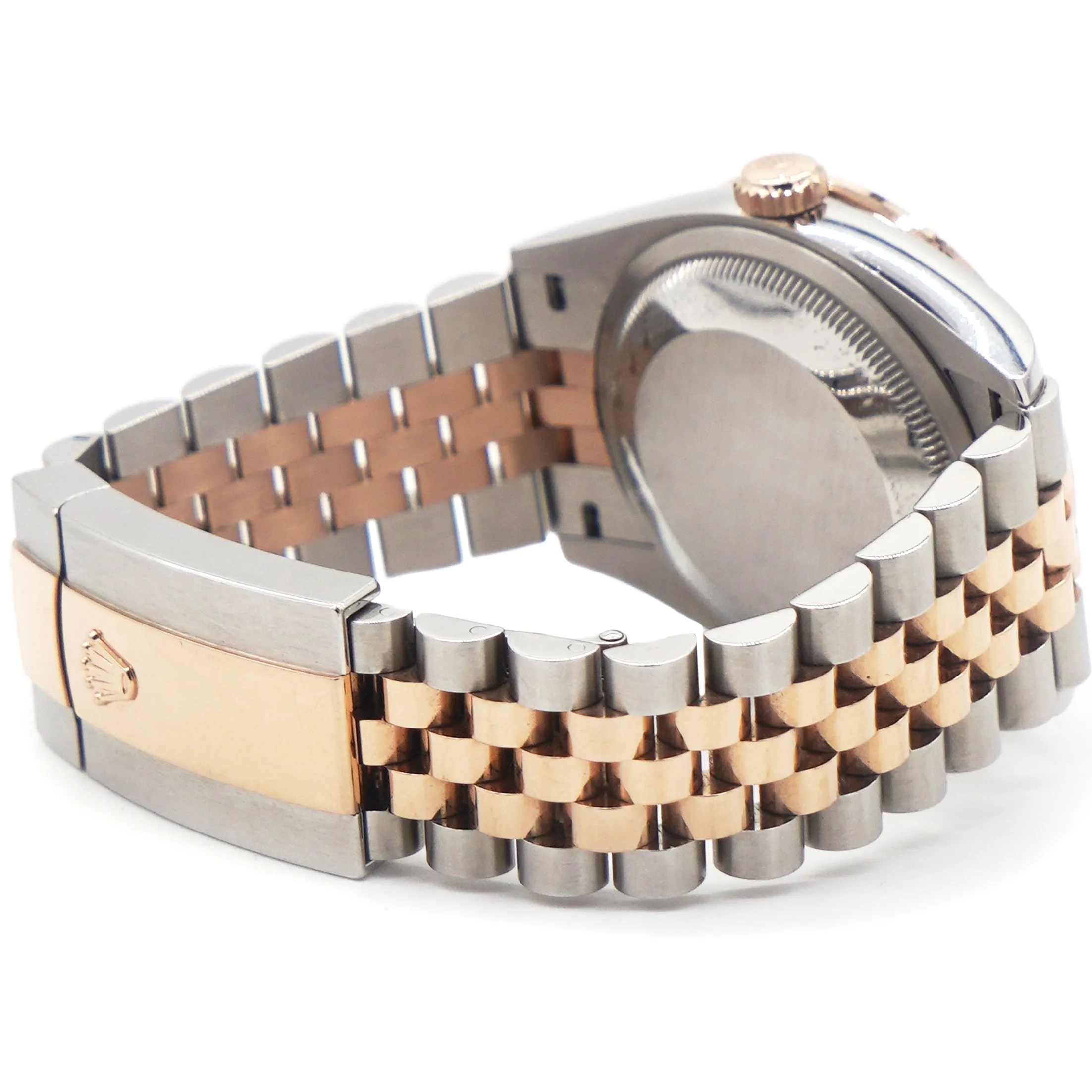 36mm Stainless Steel and Rose Gold 126281RBR Black Diamond Jubilee
