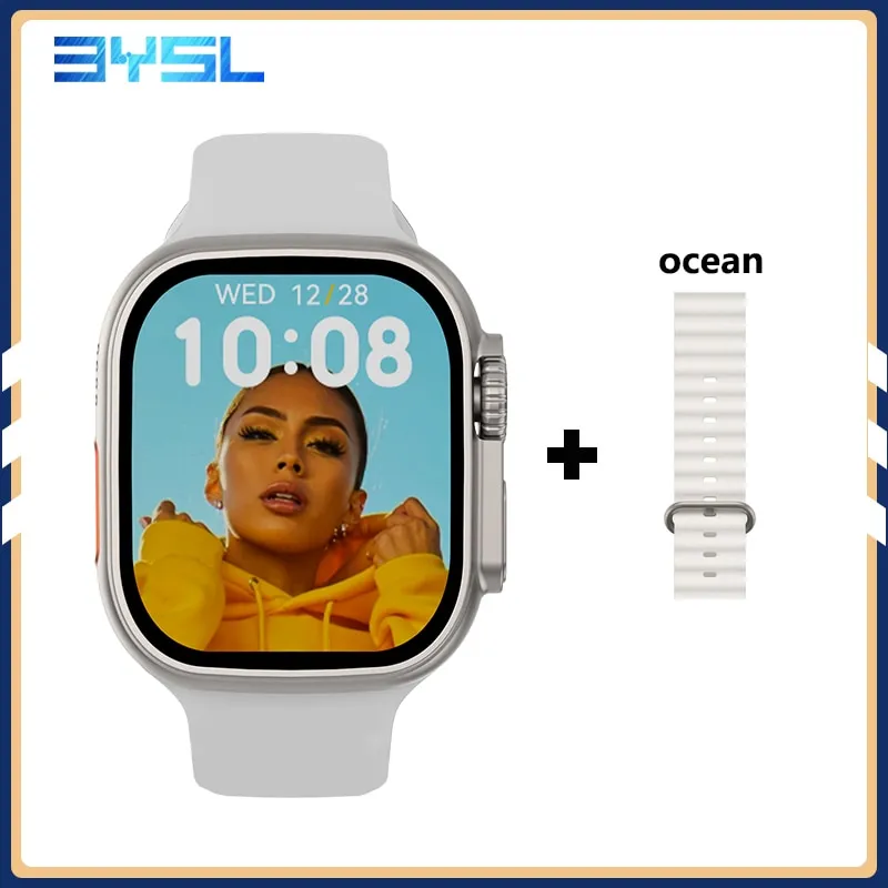 49mm Smart Watch 8 Ultra Smartwatch 1.99&quot; Men Women Heart Rate Bluetooth Call Waterproof Wireless Charging PK DT8 Ultra W68 HW8
