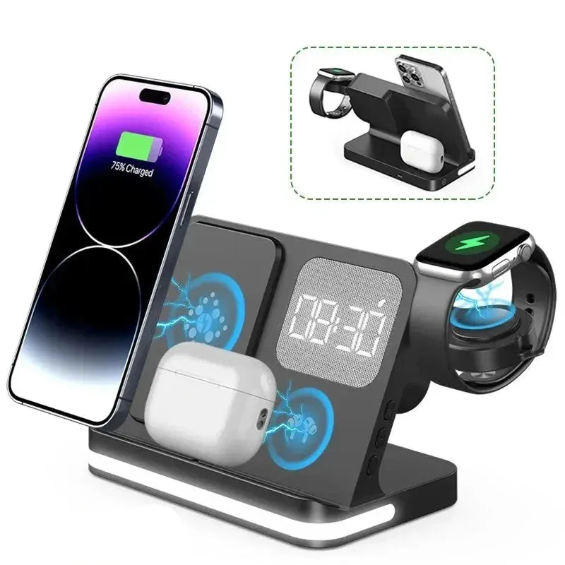6 in 1 Fast Wireless Charger for Iphone Samsung S23 S22 Ultra Note Fold