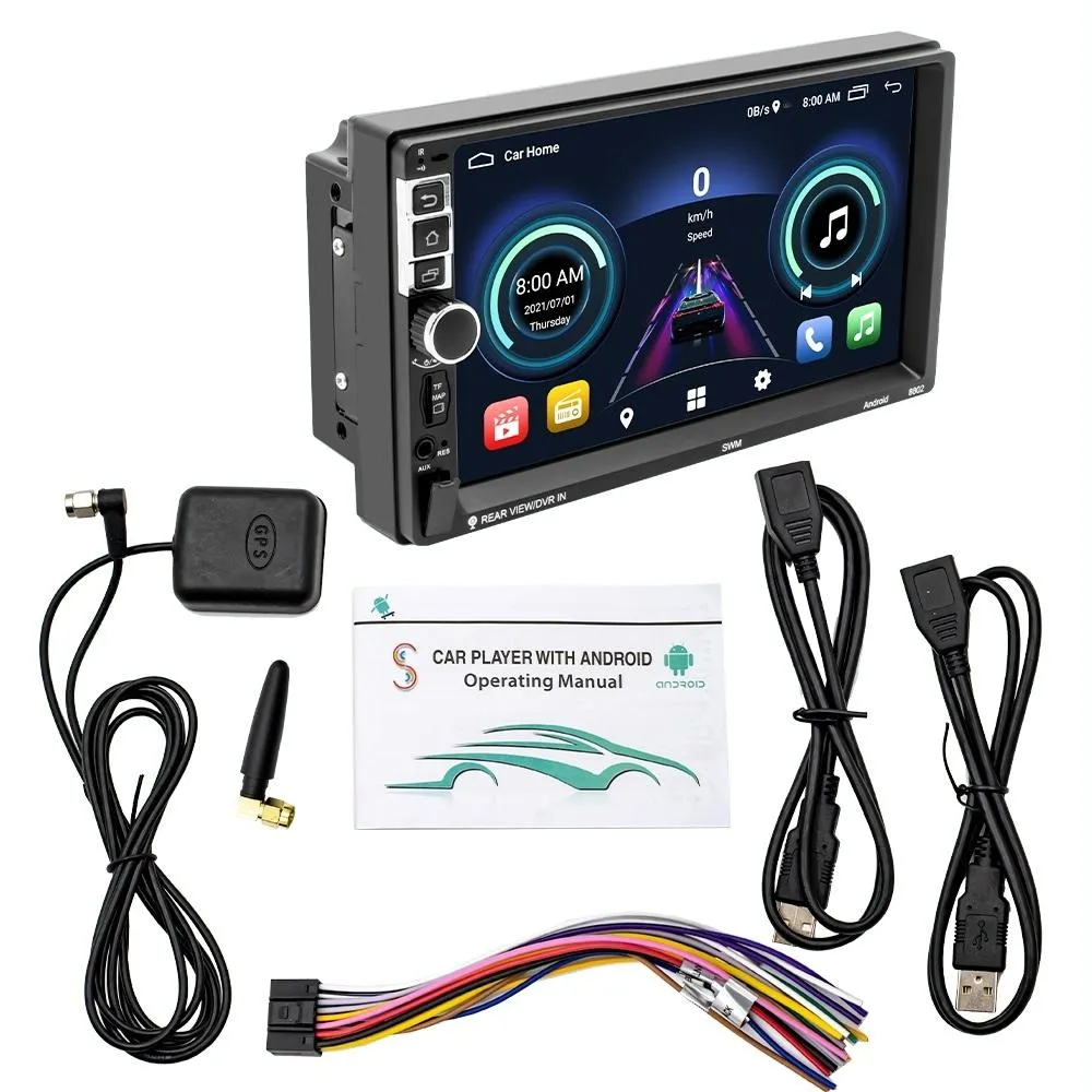 7 Inch Car Android Player Gps Navigation Bluetooth Fm Radio Carplay Mirror Link Wifi Steering Wheel Control