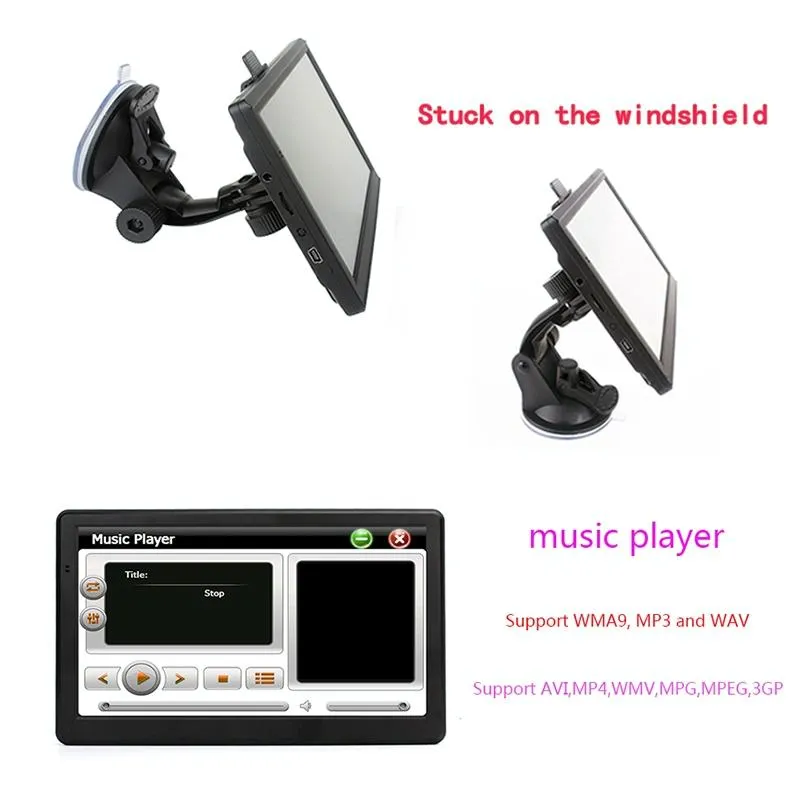 7 Inch Car Gps Navigator - 8G   256M Capacitive Screen - High Configuration - Europe Map