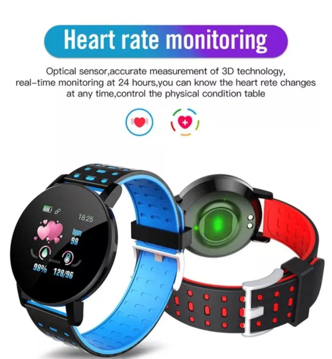 AQ Smart Watch & Health Tracker - Green Lime