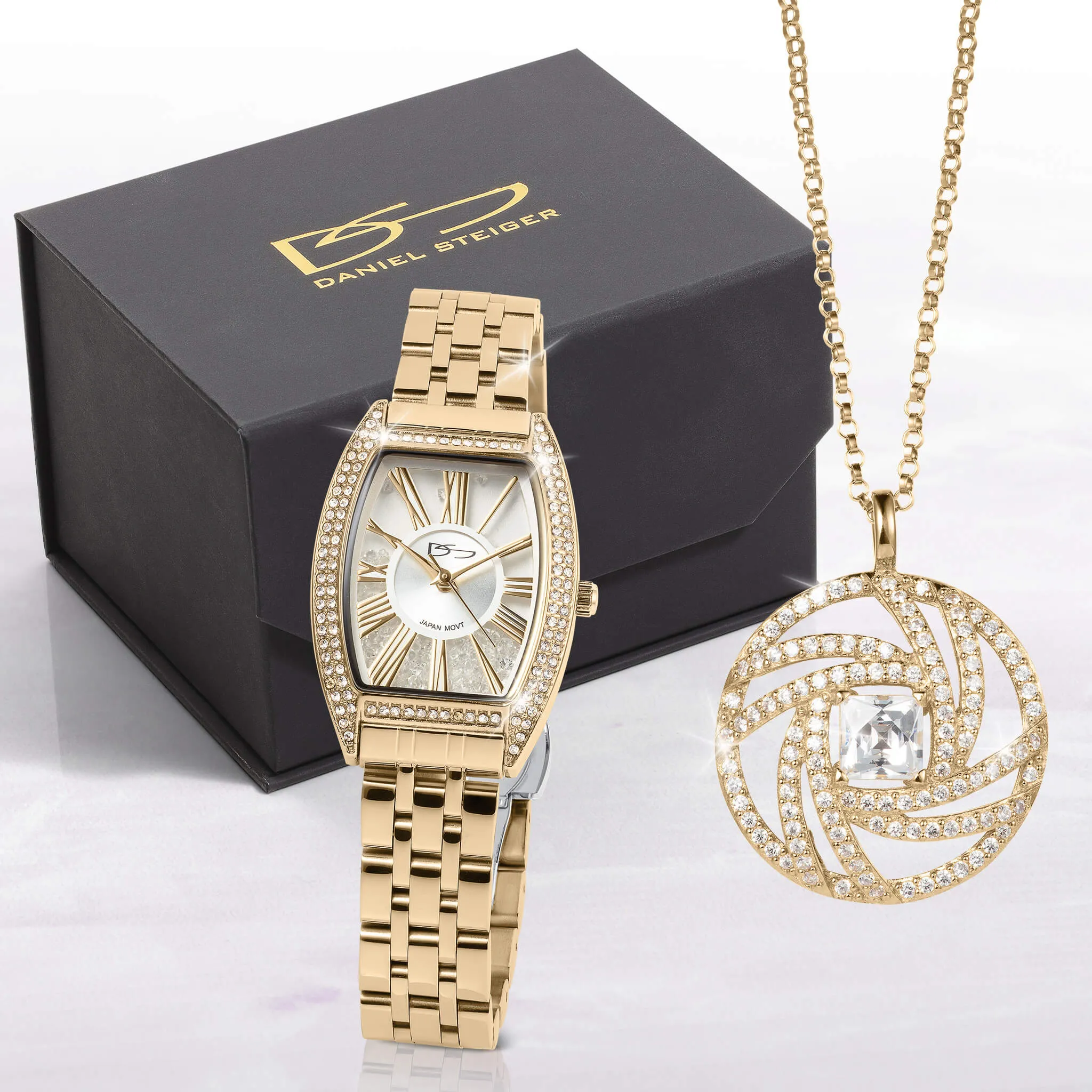 Aurora Harmony Gold Watch Box Set