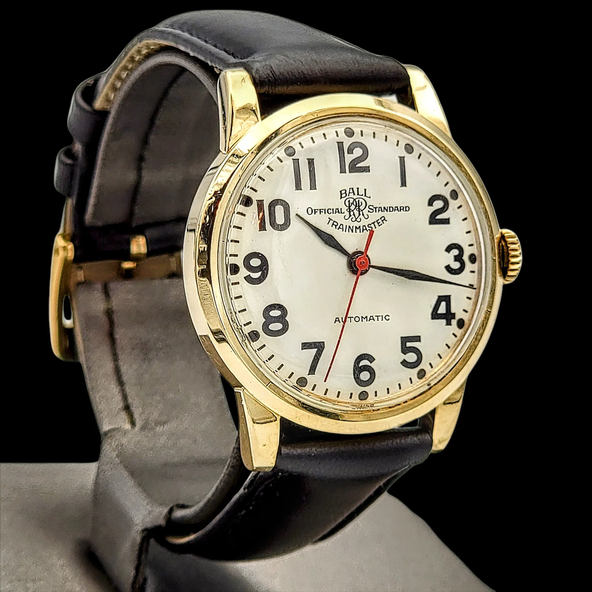 BALL Official RR Standard Trainmaster Watch Auto-Wind 25 Jewels