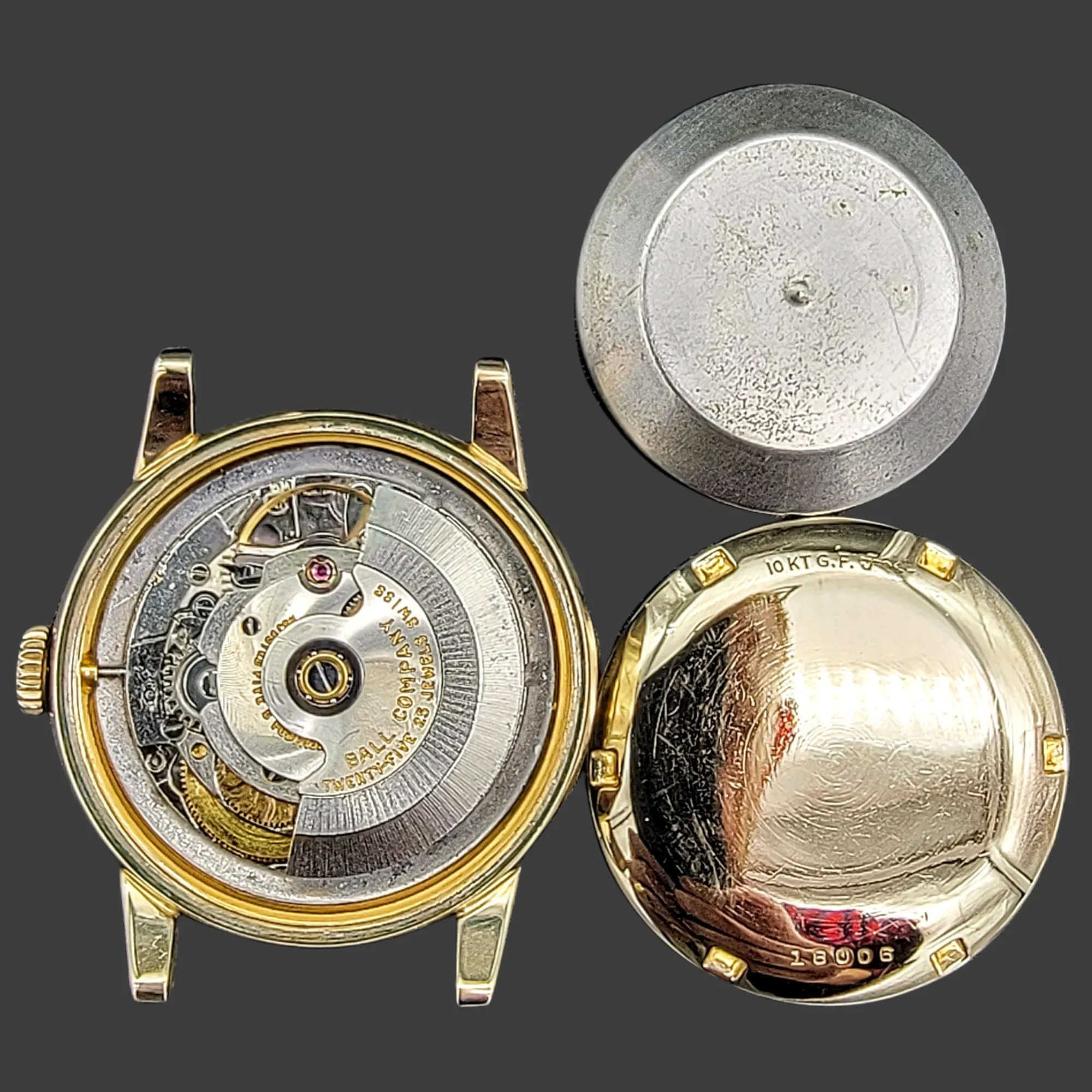 BALL Official RR Standard Trainmaster Watch Auto-Wind 25 Jewels