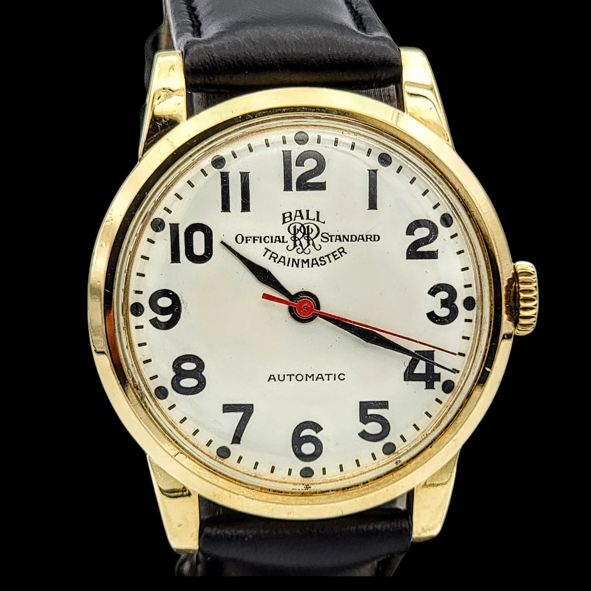 BALL Official RR Standard Trainmaster Watch Auto-Wind 25 Jewels