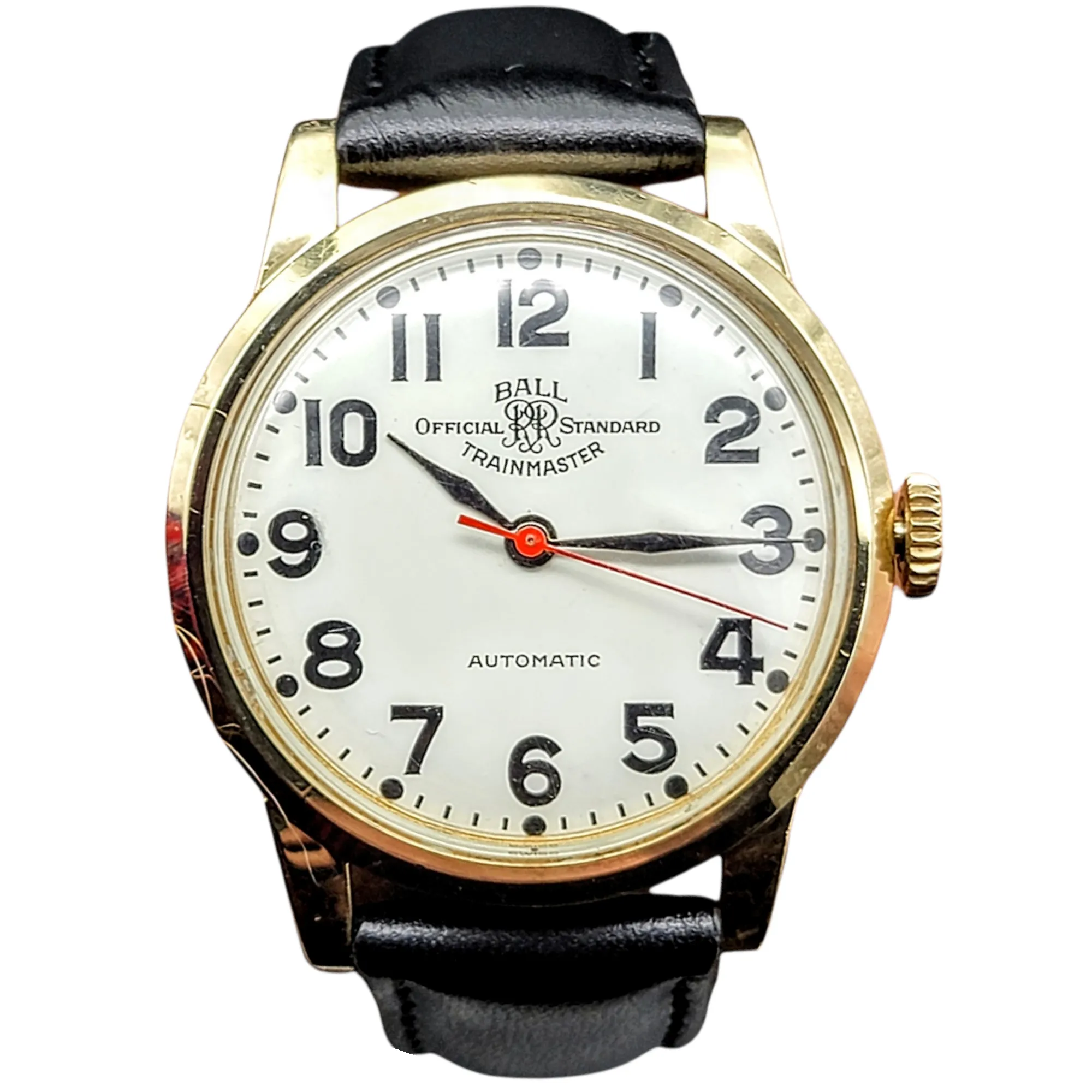 BALL Official RR Standard Trainmaster Watch Auto-Wind 25 Jewels