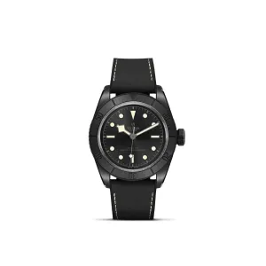 Black Bay Ceramic, 41mm ceramic case, Hybrid leather and rubber strap