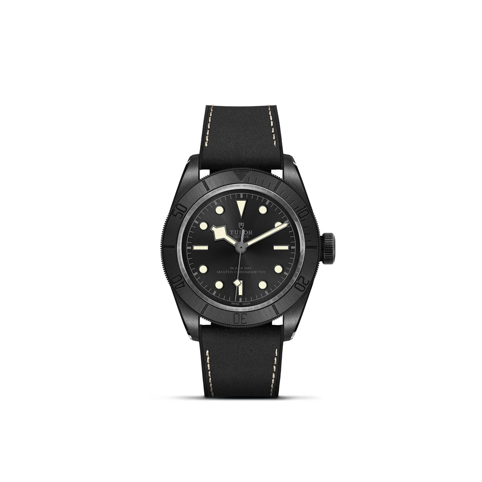 Black Bay Ceramic, 41mm ceramic case, Hybrid leather and rubber strap