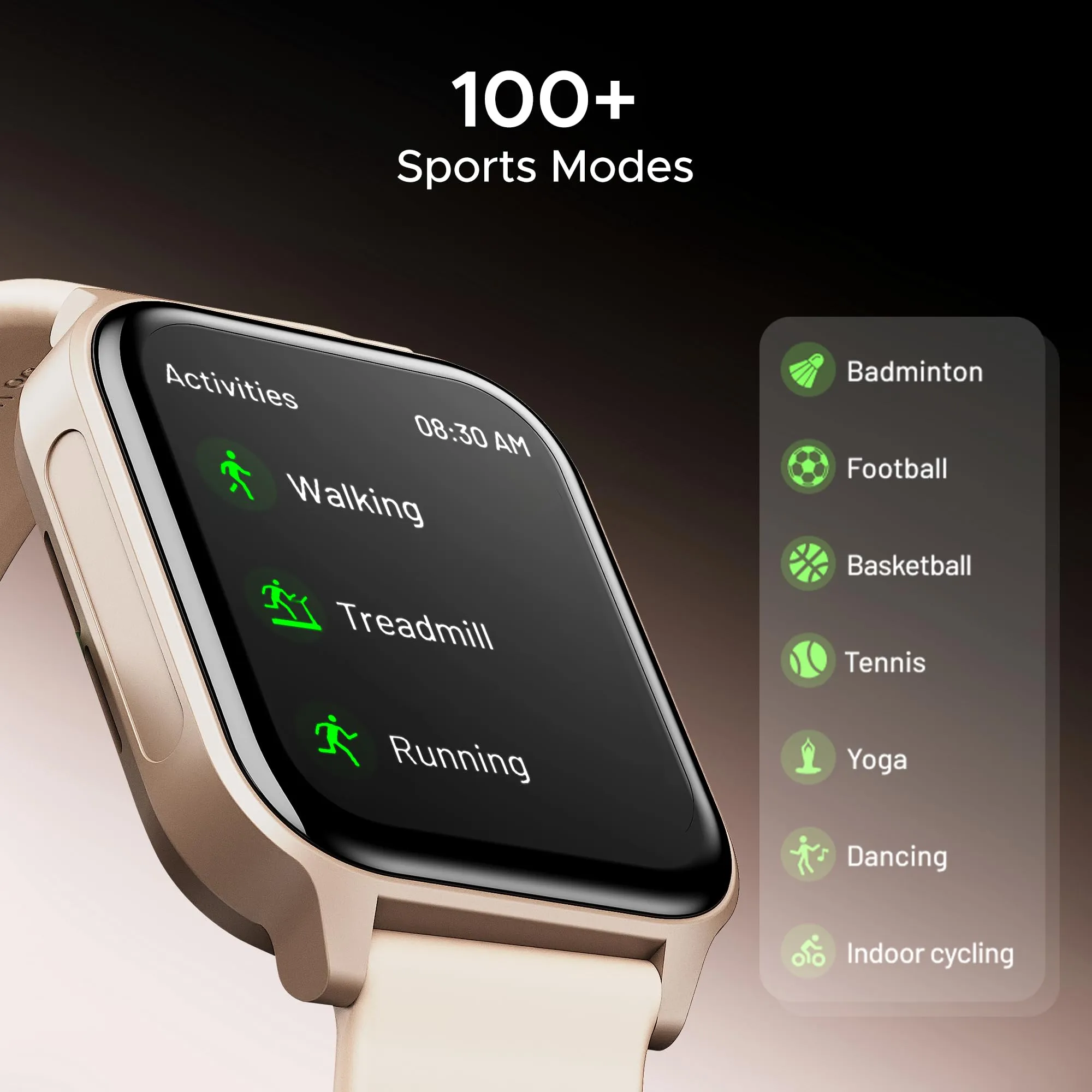 boAt Newly Launched Wave Call 2 Plus Smart Watch w/Bilingual Support (Hindi/English), 1.96”(4.97 cm) HD Display, BT Calling, 100 Sports Modes, Animated Watch Faces, Voice Assistant(Cherry Blossom)