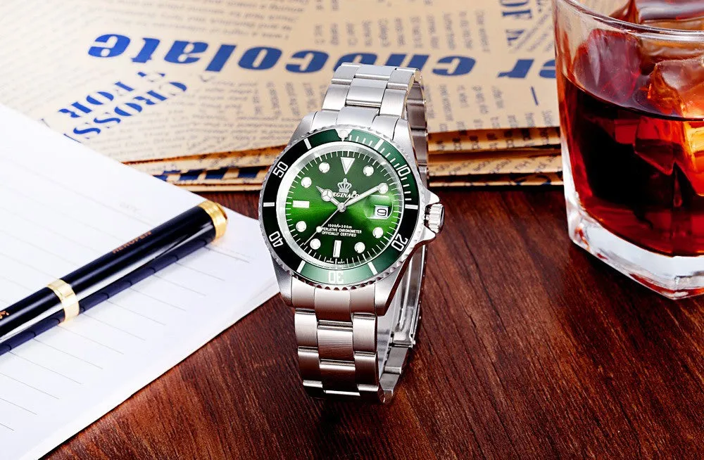 Brand New REGINALD Fashion Watch Men Stainless Steel Man Wrist Watch Waterproof