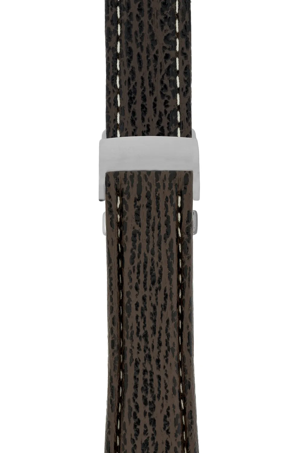 Breitling-Style Shark Deployment Watch Strap in BROWN