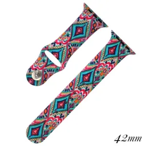 Bright Print Silicone Watch Band for Smart Watches
