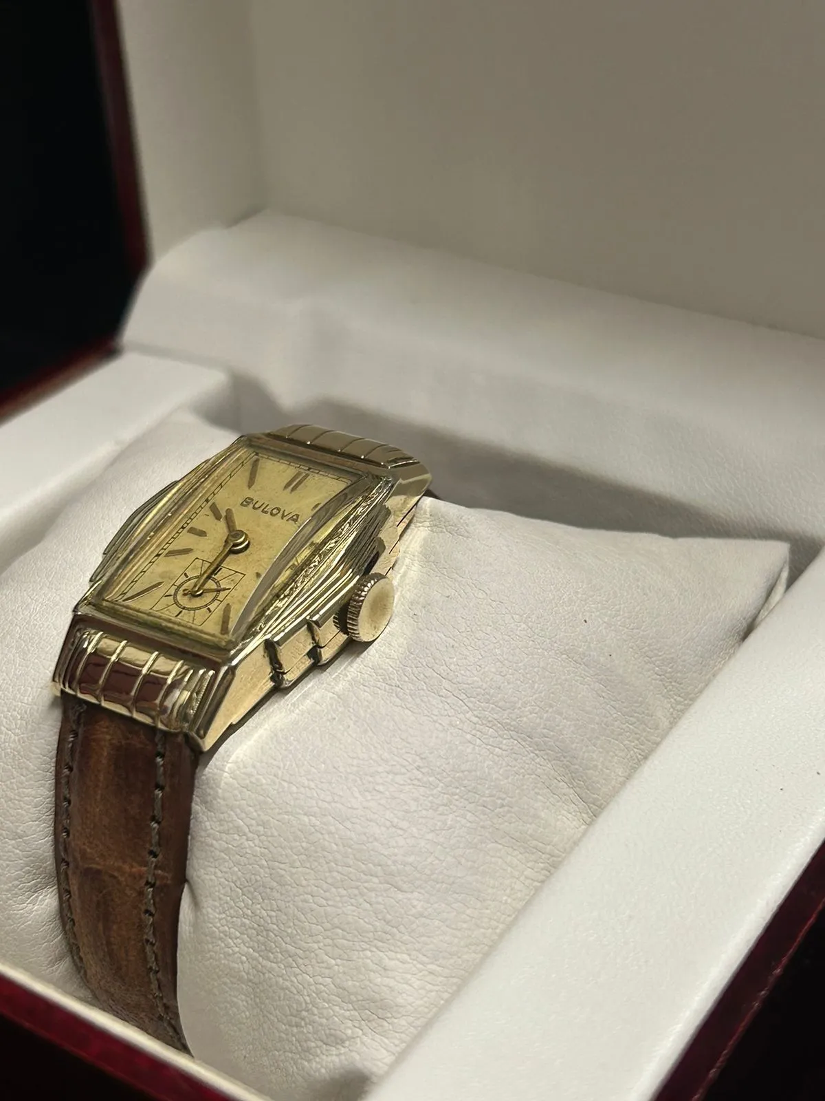 Bulova 1930s Art Deco 10K Gold-Filled Watch, Dual Straps - $6K APR w/ COA!