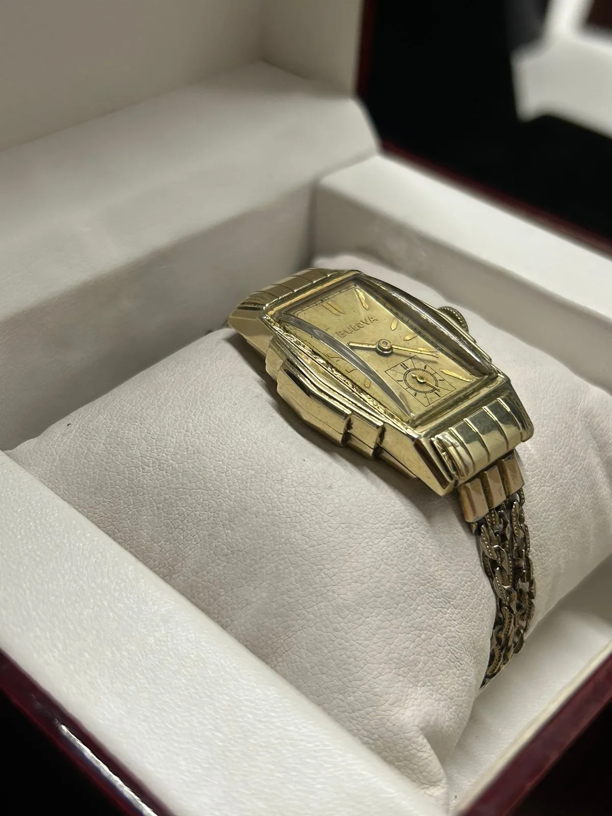 Bulova 1930s Art Deco 10K Gold-Filled Watch, Dual Straps - $6K APR w/ COA!