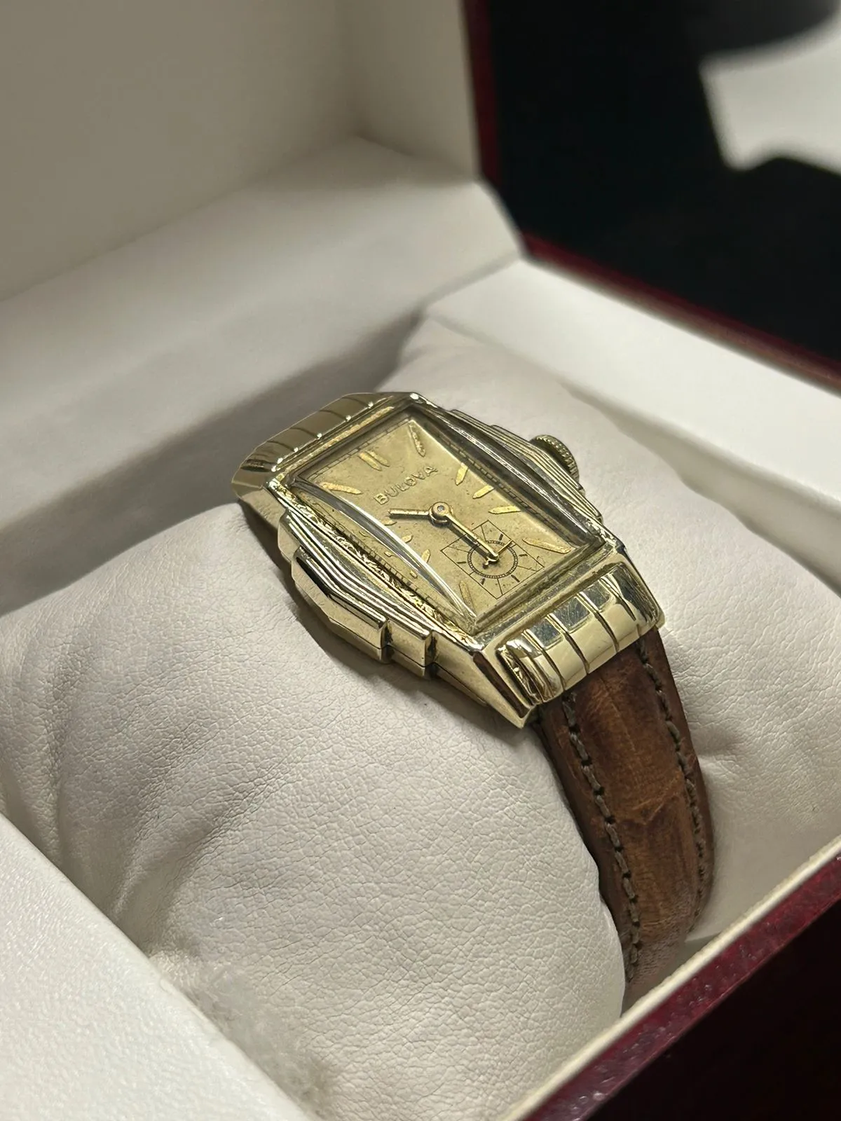 Bulova 1930s Art Deco 10K Gold-Filled Watch, Dual Straps - $6K APR w/ COA!