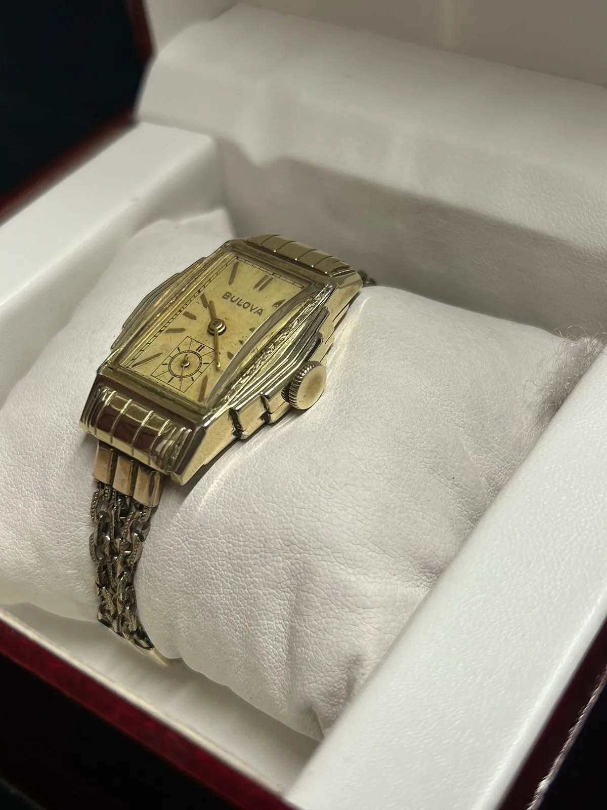 Bulova 1930s Art Deco 10K Gold-Filled Watch, Dual Straps - $6K APR w/ COA!