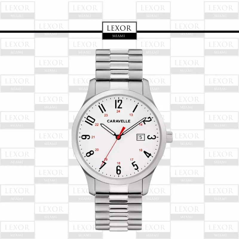 Bulova 43B153 Traditional Caravelle Stainless Steel Strap Men Watches