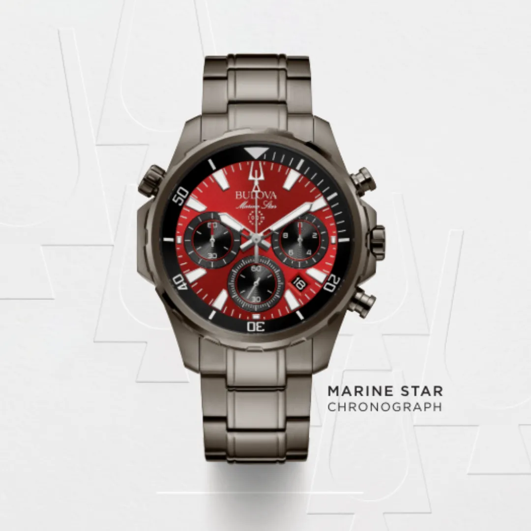 BULOVA Marine Star Chronograph Watch Series B 98B350