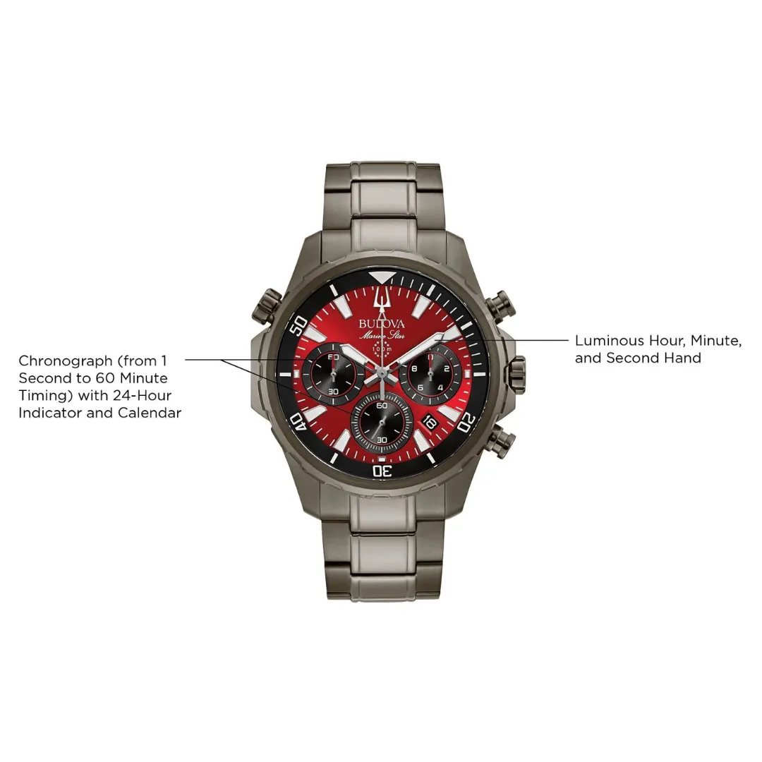BULOVA Marine Star Chronograph Watch Series B 98B350