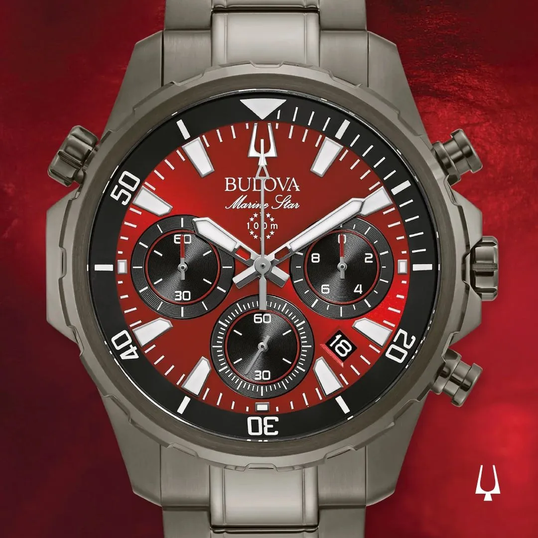 BULOVA Marine Star Chronograph Watch Series B 98B350