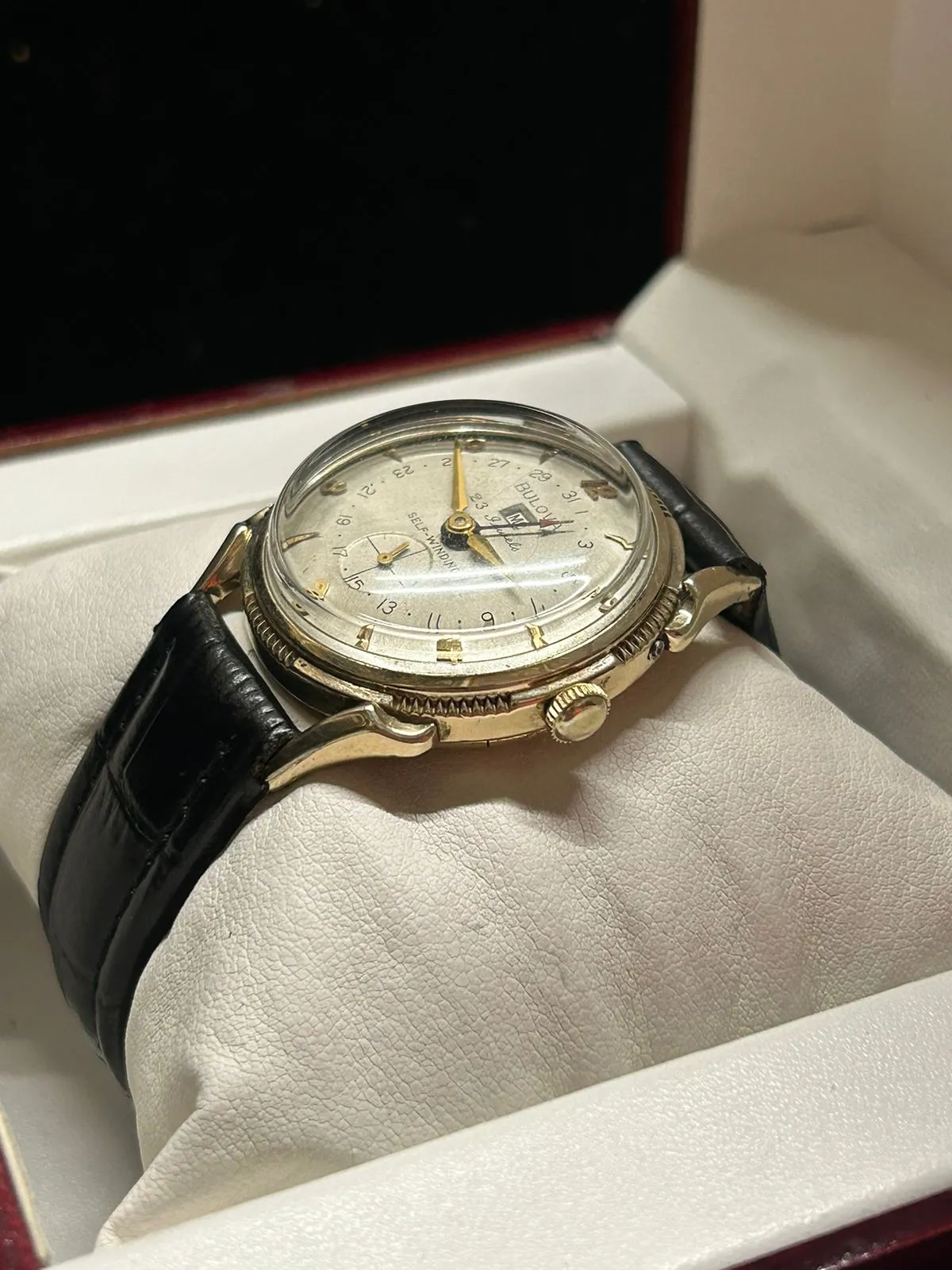 Bulova Unique Vintage 1940s Men's Wristwatch Intricate Design - $13K APR w/ COA!