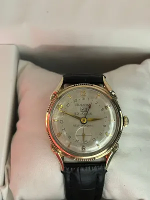 Bulova Unique Vintage 1940s Men's Wristwatch Intricate Design - $13K APR w/ COA!