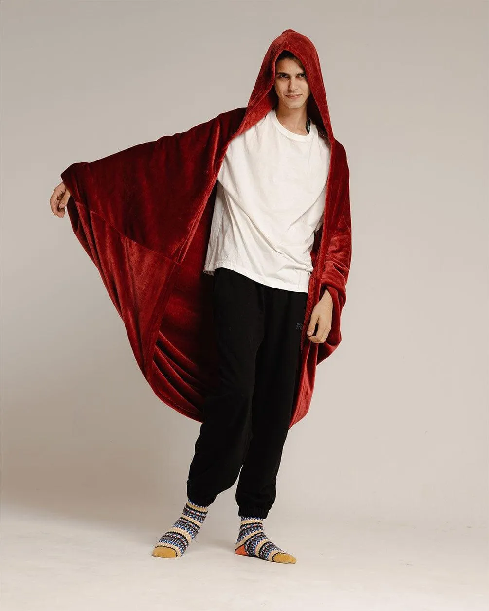 Burgundy Wearable Blanket