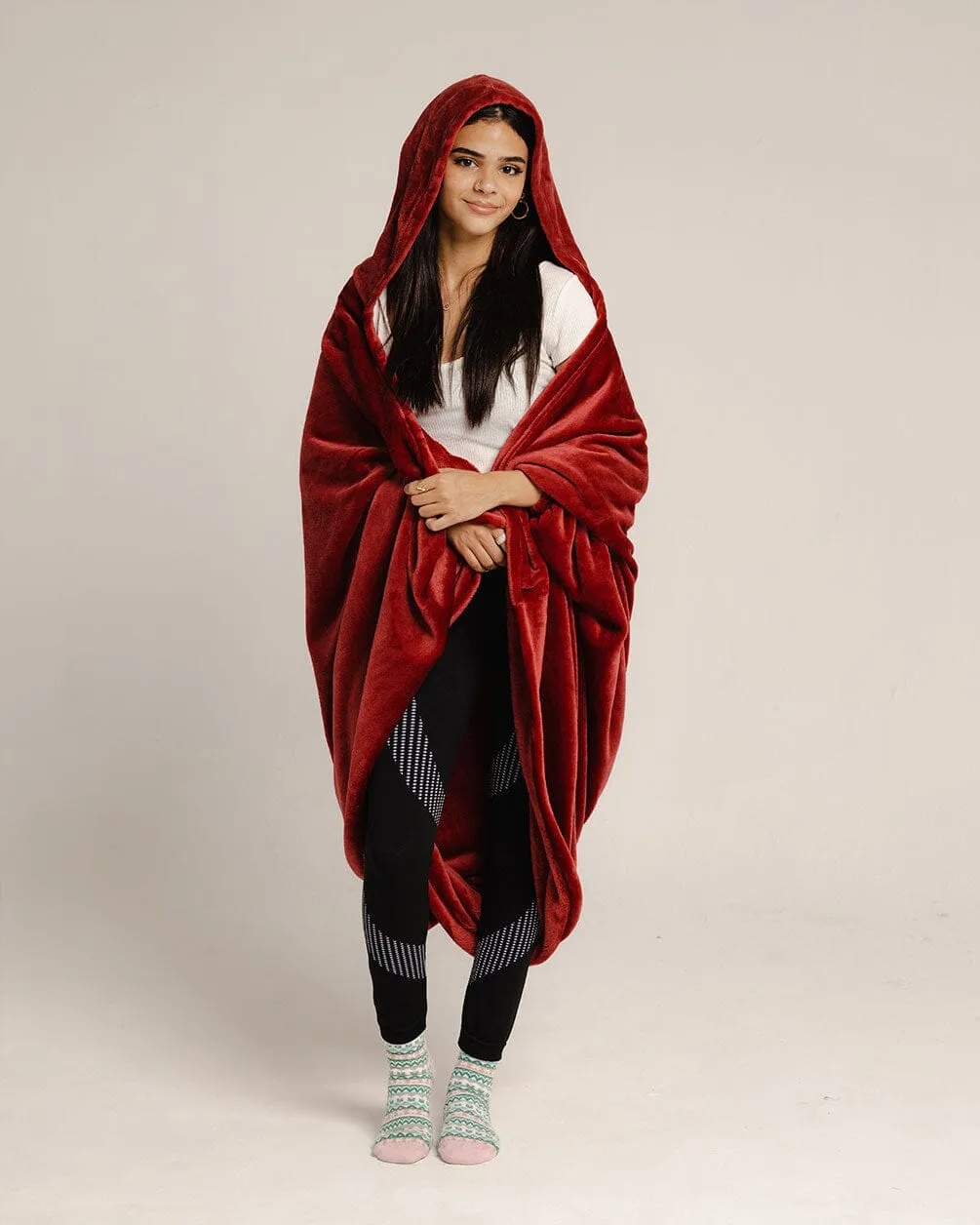 Burgundy Wearable Blanket