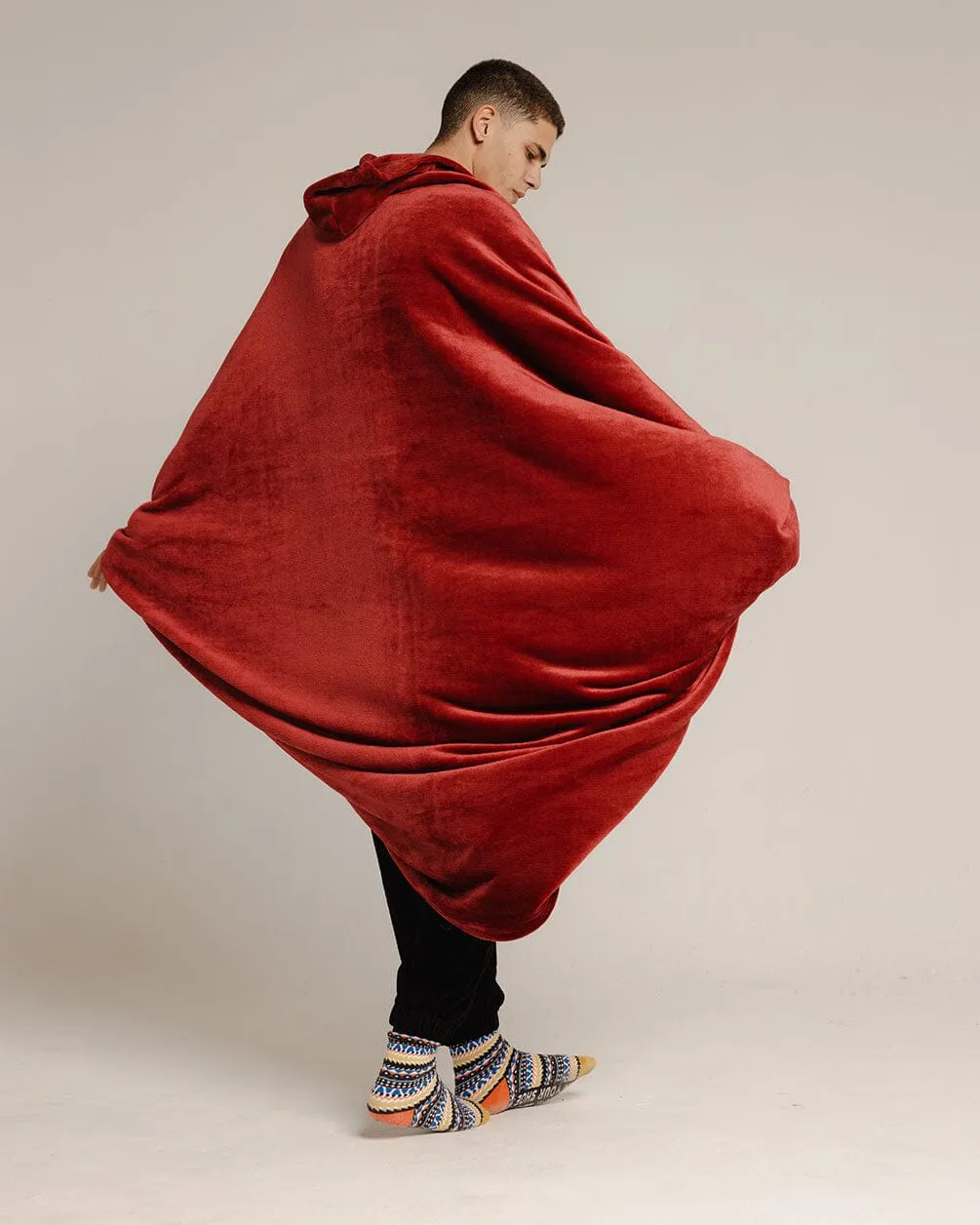 Burgundy Wearable Blanket