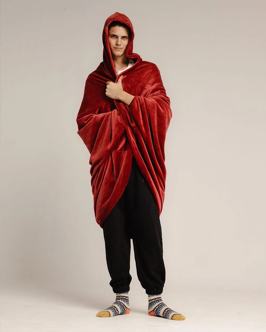 Burgundy Wearable Blanket
