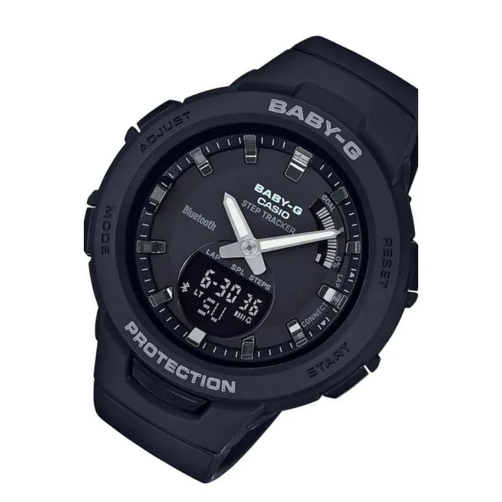 Casio BABY-G Bluetooth Black Digital Sports Ladies Watch - BSAB100-1A